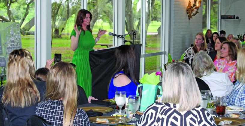 Sentinel Photo/Jessica Shepard Highly Innovative Fuel (HIF) Chief Operations Officer Brooke Vandygriff spoke at the Women in Touch Initiative’s luncheon April 24. Vandygriff encouraged audience members to say 'yes' to new experiences.